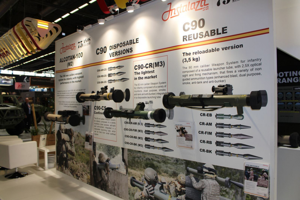 Estand de la compañía Instalaza en la feria Eurosatory. Foto: Infodefensa.com