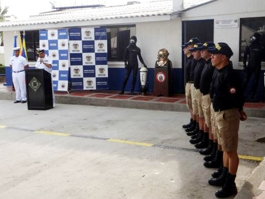 Inauguración de la nueva estación de buceo en Santa Marta. Foto: Armada Nacional de Colombia.