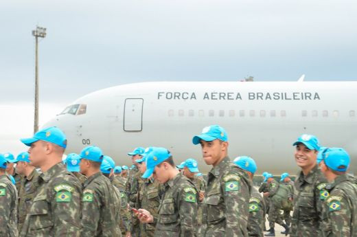 Retirada de las tropas brasileñas de Haití. Foto: FAB.