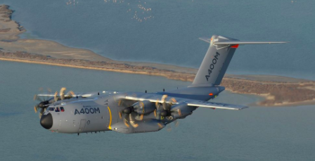 Imagen de un modelo A400M. Foto: Airbus