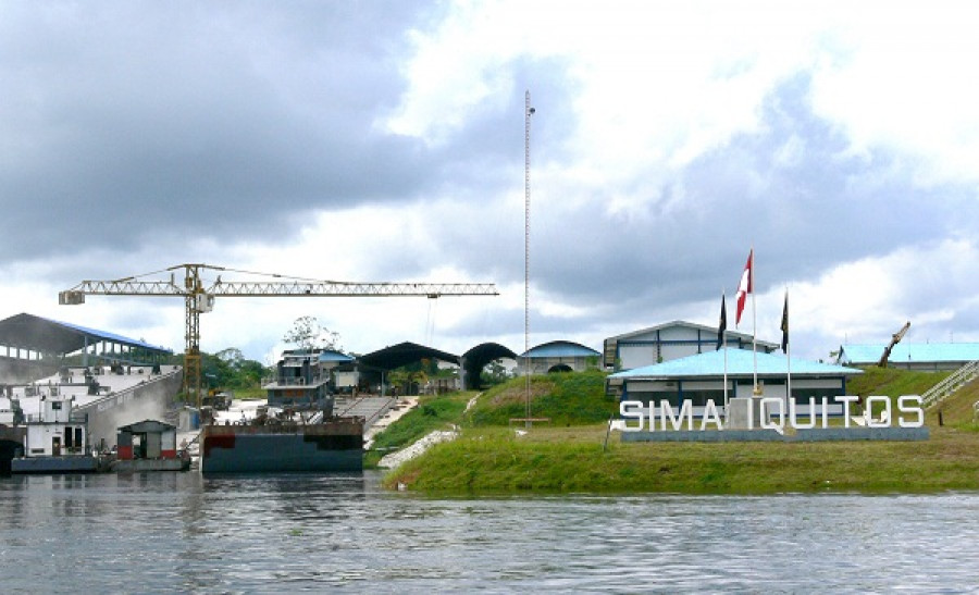 Instalaciones del astillero SIMA Iquitos, en la selva peruana. Foto: SIMA Perú.