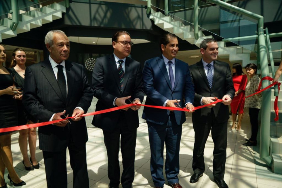 Evento de inauguración de la nueve sede corporativa de Indra en la ciudad de Querétaro. Foto: Indra