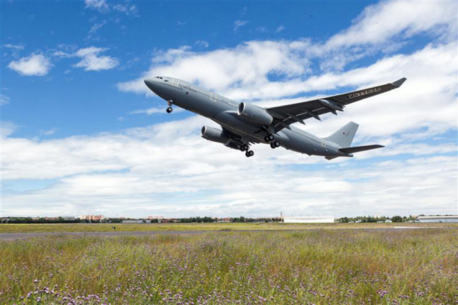 Avión de reabastecimiento en vuelo A330 MRTT. Foto: Airbus DS