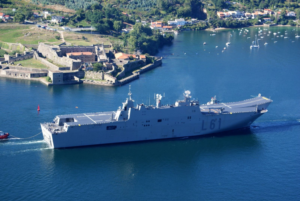 LHD Juan Carlos I en Ferrol. Foto: Armada