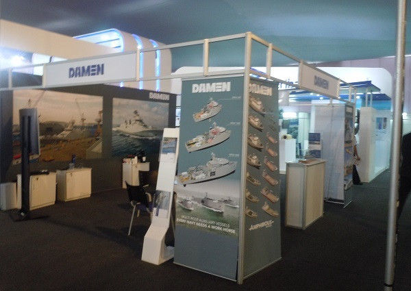 Stand de Damen en Sitdef 2017. Foto: Carlos E. Hernández  Infodefensa.com.