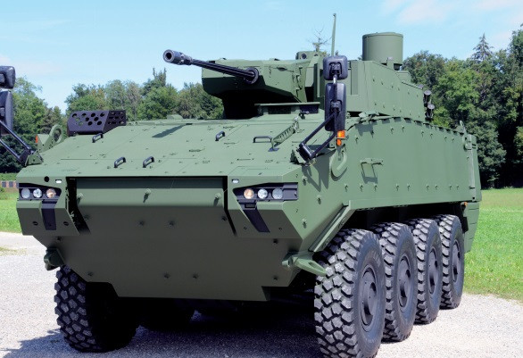 Vehículo Piraña 8x8, seleccionado para el futuro VCR del Ejército. Foto: GDELS