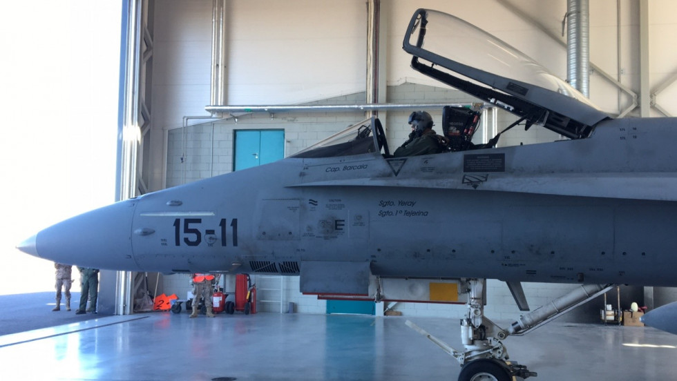 F-18 de la Fuerza Aérea española. Foto: Ejército del Aire