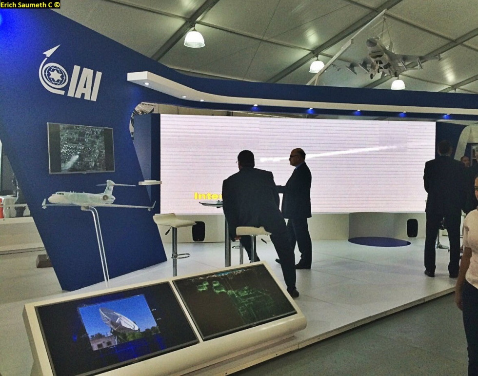 Stand de IAI durante la F-Air 2015. Foto Erich Saumeth CInfodfensa.com