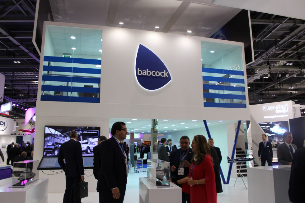 Stand de Babcock en DSEI. Foto: Infodefensa.com