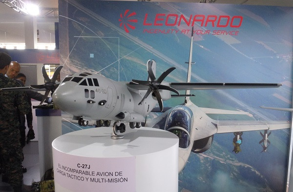 Stand de Leonardo en Sitef 2017. Foto: Carlos E. Hernández  Infodefensa.com.