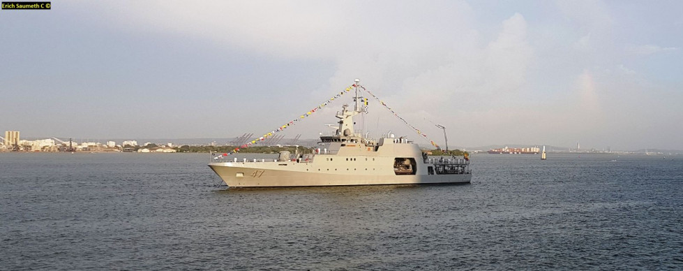 Patrullero oceánico 7 de Agosto´ de la Armada colombiana. Foto: Erich SaumethInfodefensa.