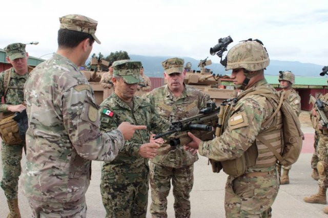 Visita del Coordinador General de la Infanteria de Marina de la Armada de Mexico a Chile