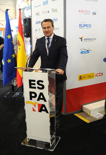 El secretario de Estado de Defensa durante la celebración del acto. Foto: Ministerio de Defensa