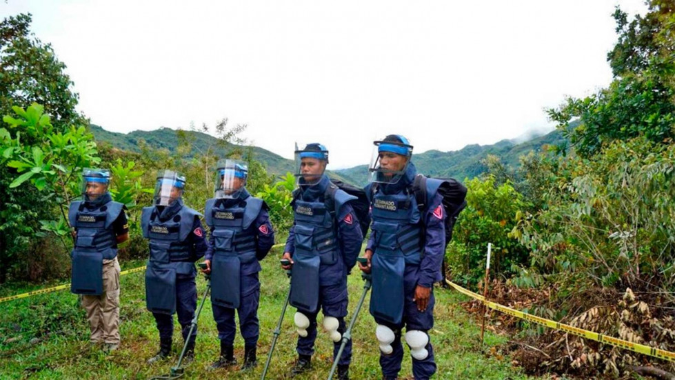 Desminadores del Ejército Colombiano