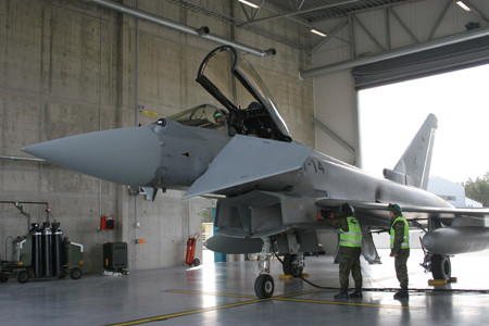 Eurofighter del Ejército del Aire en Estonia. Foto: Infodefensa.com