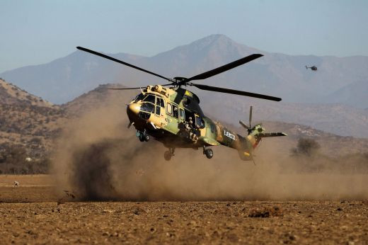 Airbus Helicopters H-215M Cougar de Chile. Foto: Ministerio de Defensa