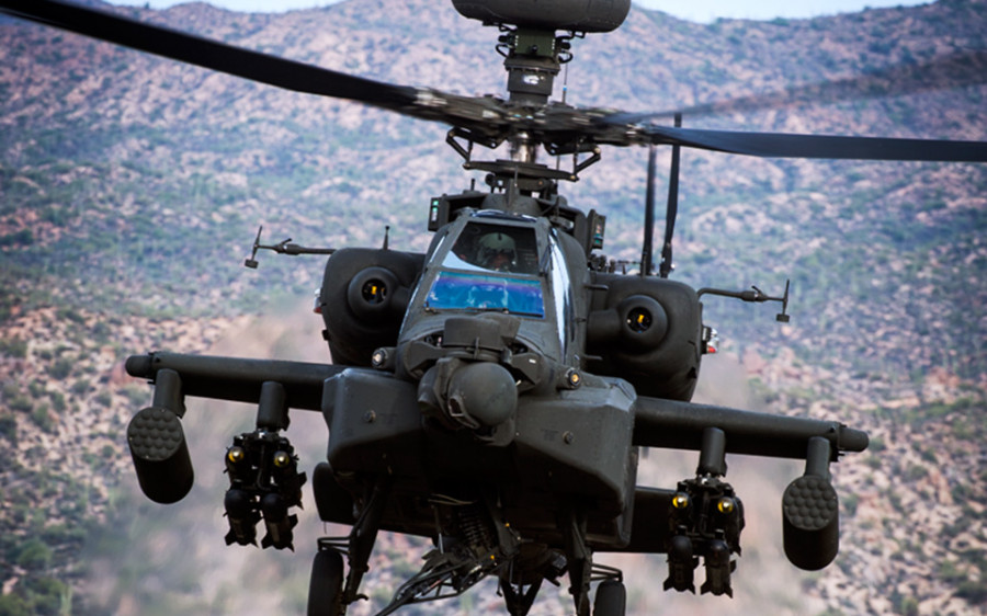 Helicóptero AH-64 Apache. Foto: Boeing