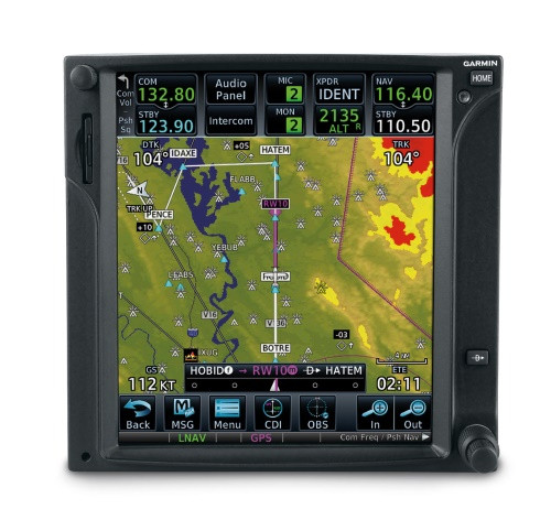 Sistema multifuncional de aviónica Garmin GTN-750. Foto: Gulf Coast Avionics