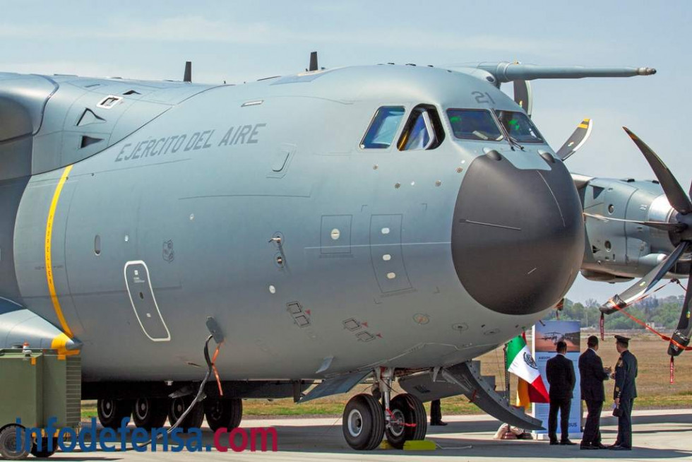 El A400M de Airbus D&S en FAMEX 17. Foto: Mariano García.