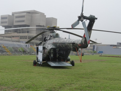 Helicóptero Mi-17Sh-P en Sitdef 2017. Foto: Peter Watson