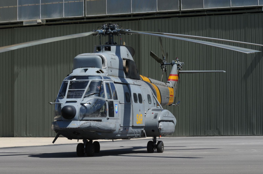 Un SA 330 Puma del Ejército Aire sufre un percance en Marruecos