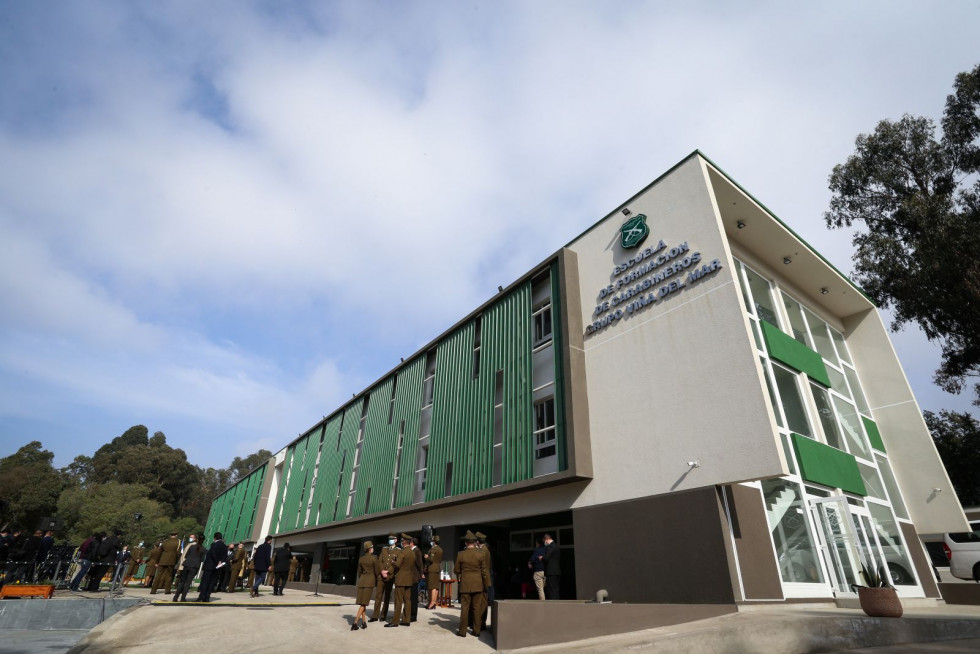 El nuevo edificio puede albergar hasta 240 estudiantes. Foto: Ministerio del Interior y Seguridad Pública de Chile