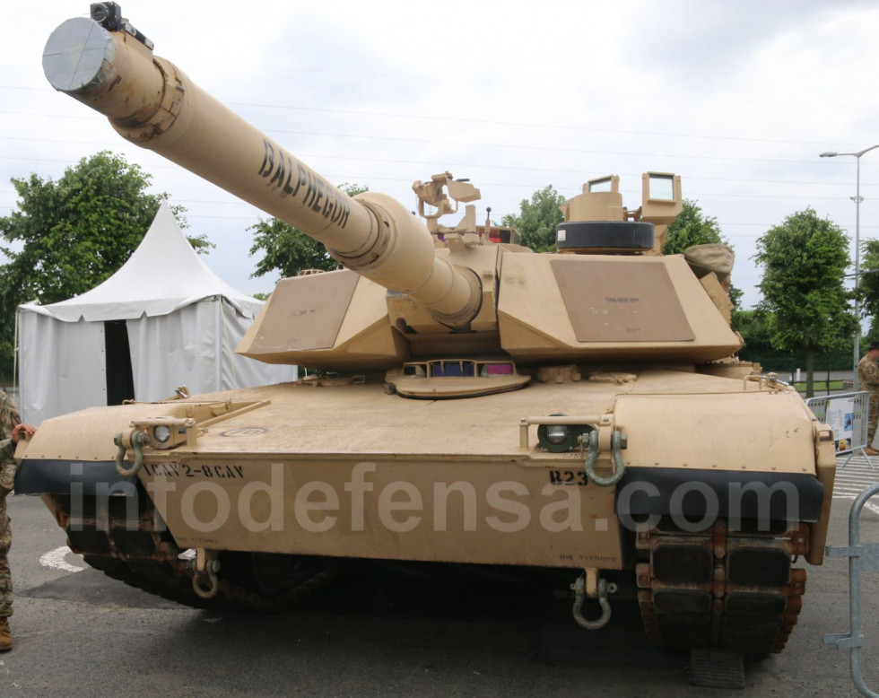 Carro de combate Abrams M1 estadounidense. Foto: Ginés Soriano Forte  Infodefensa.com