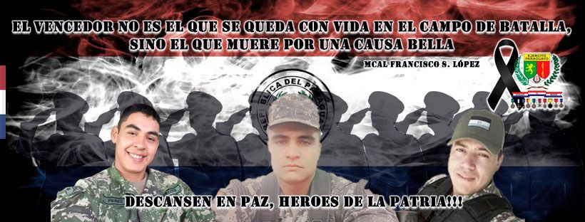 Efectivos caidos luchando contra el EPP Foto: Ejercito Paraguayo