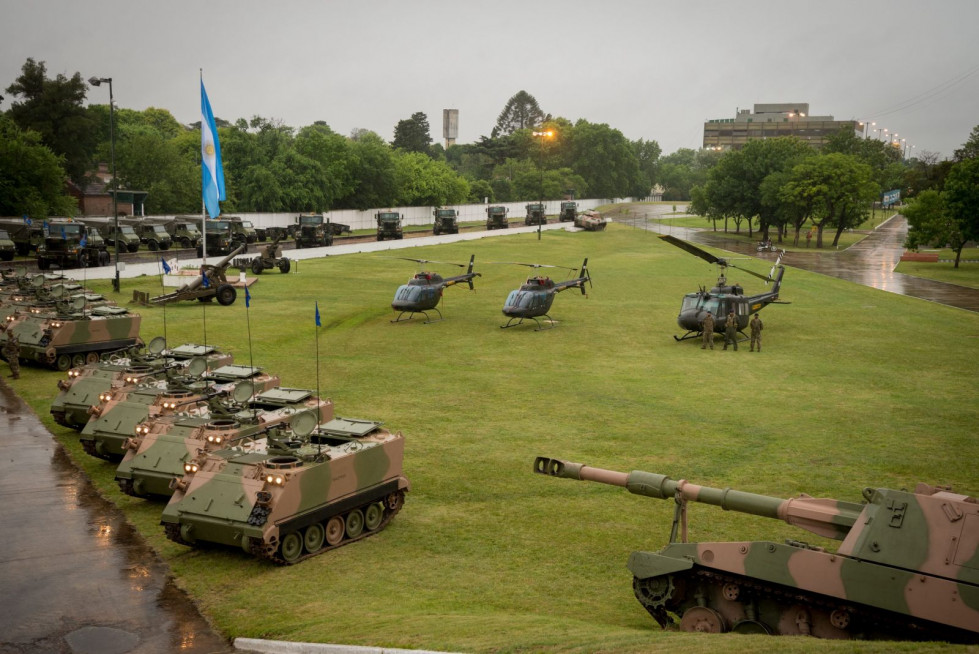 Parte del material recibido recientemente por el Ejército Argentino. Foto: Ejército Argentino.