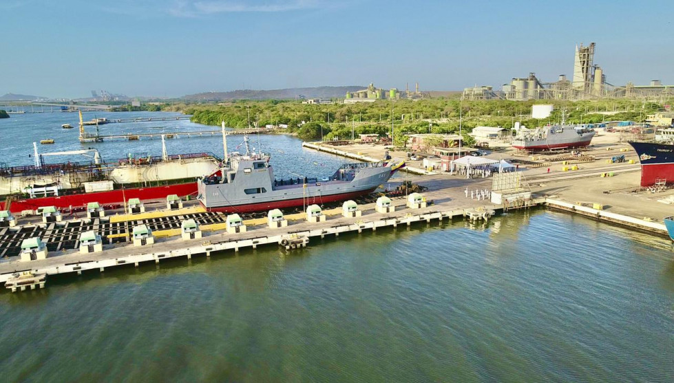 Botadura del ARC Bahía Solano. Foto: Cotecmar