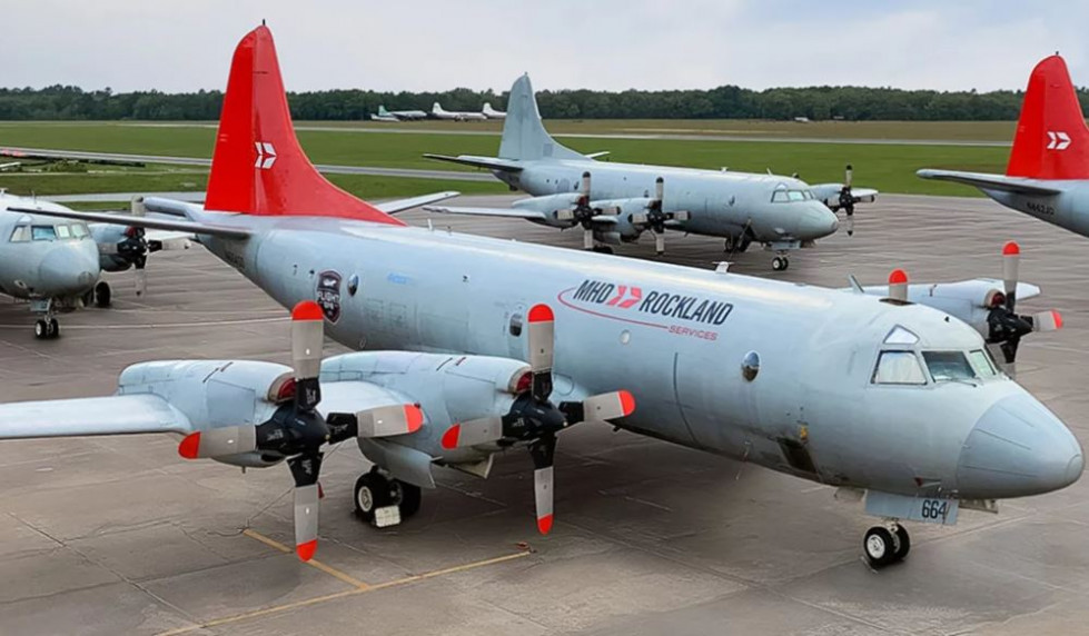 Aviones P-3 Orion de la compañía MHD-Rockland. Foto: ESG Aerosystems