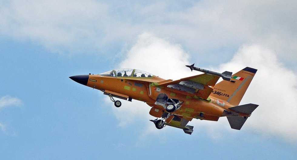 Avión de combate ligero M-346AF. Foto: Leonardo