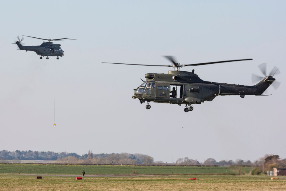 Helicópteros Puma británicos. Foto: RAF