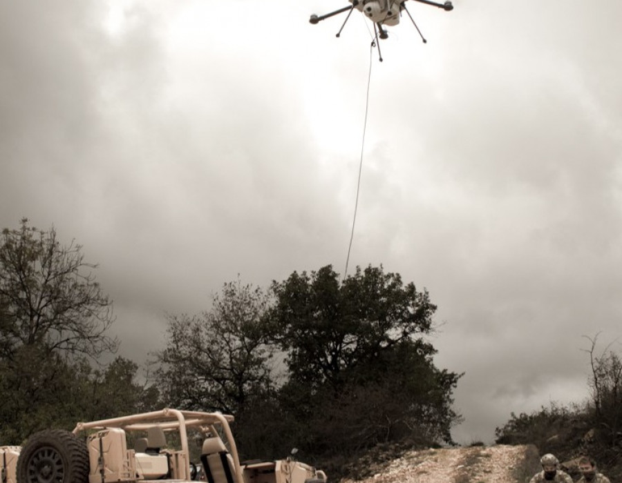 Elistair presenta su dron cautivo Orion 2 para uso militar