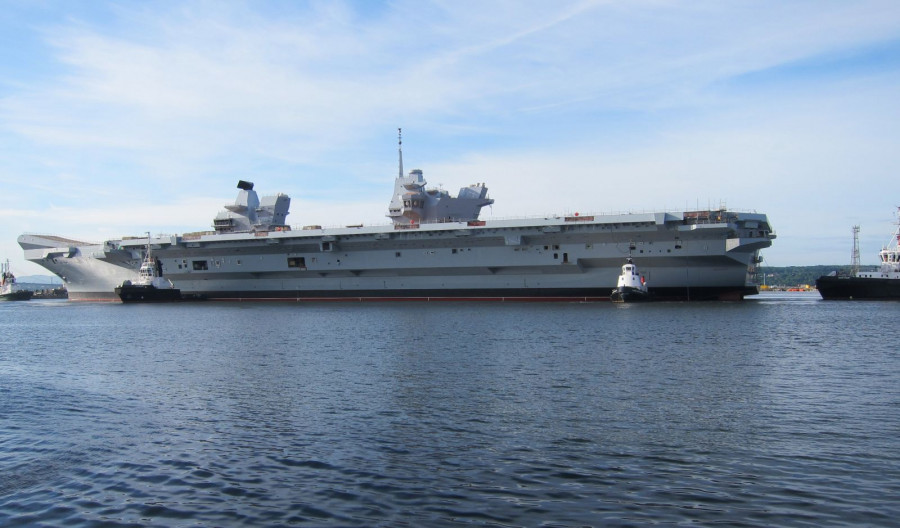 Portaaviones HMS Queen Elizabeth. Foto: Ministerio de Defensa de Reino Unido