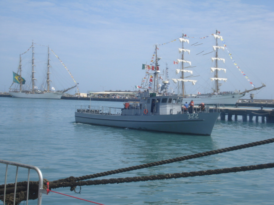 El bote recuperador de torpedos BAP San Lorenzo de la Marina de Guerra del Perú. Foto: Halcón24
