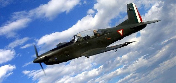 Avion Pilatus PC-7. Foto: Fuerza Aérea Mexicana