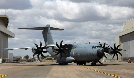 A400M en la fábrica de Airbus en Sevilla. Foto: Airbus