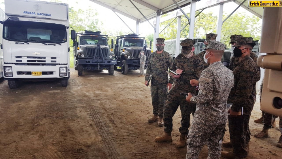 Marines de EEUU en las instalaciones del Bamov Nº1. Fotos: Infodefensa.com