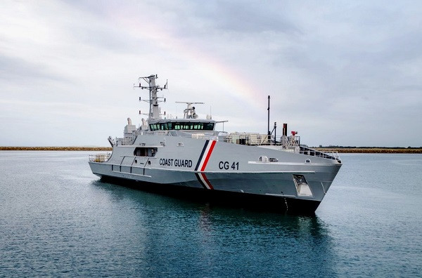 Primer patrullero clase Cape de los dos en construcción para Trinidad & Tobago. Foto: Austal