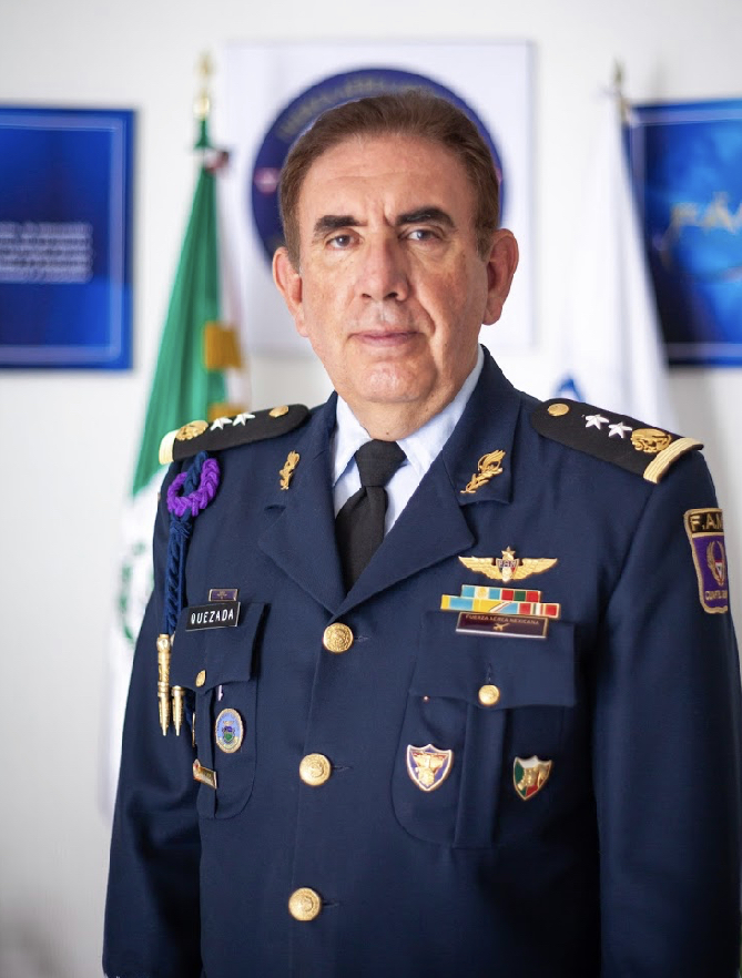 El presidente de Famex, general Rodolfo Rodríguez Quezada. Foto: Famex