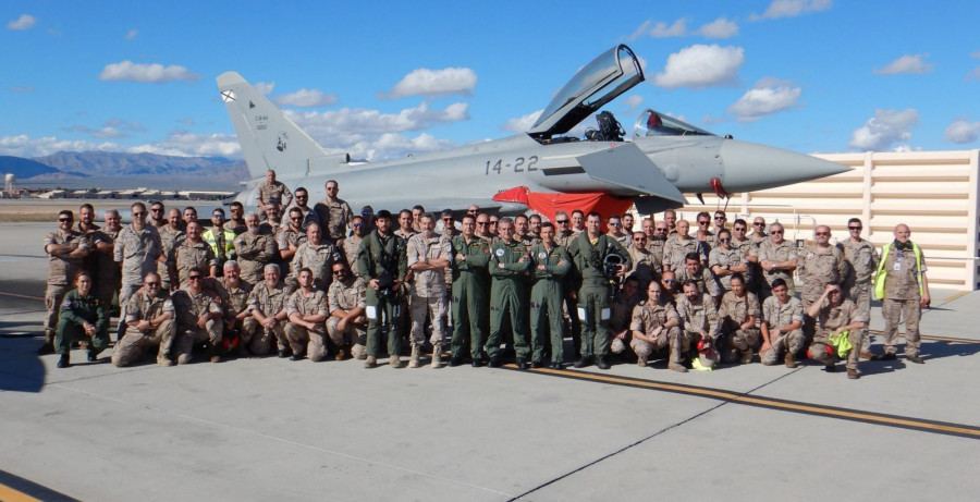 Contingente del Ejército del Aire español en el Red Flag. Foto: Ejército del Aire