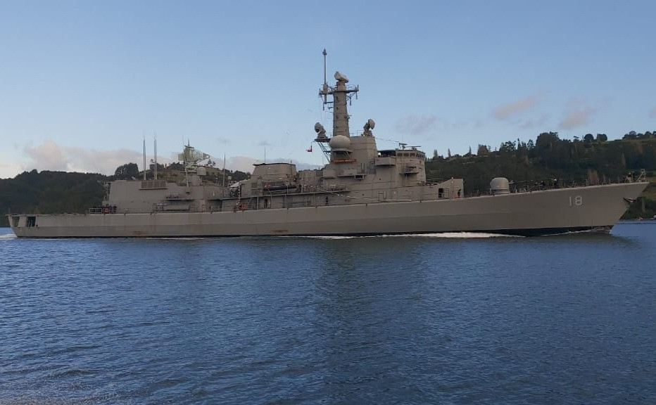 El buque contribuirá a que se cumplan las medidas sanitarias dispuestas para proteger la salud de la población. Foto: Armada de Chile