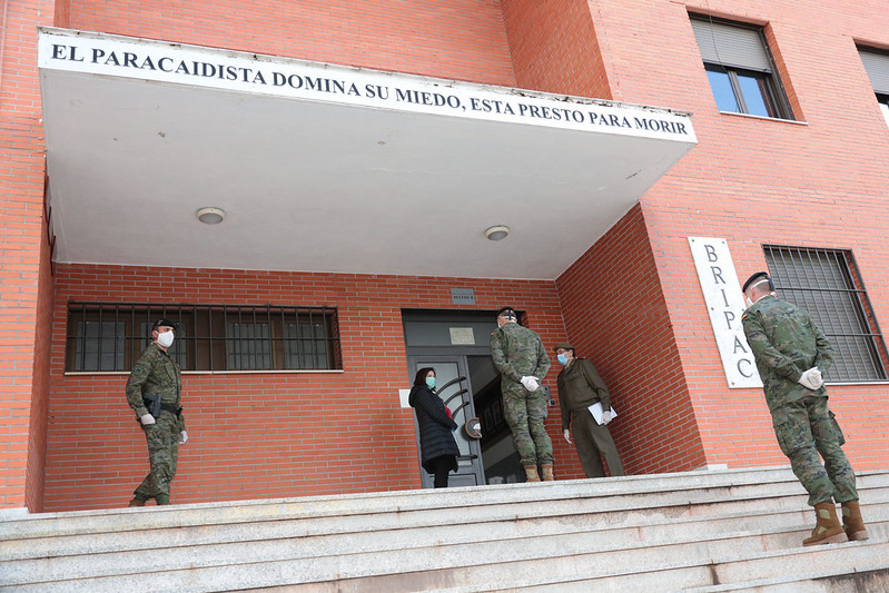 Visita de Robles a la Brigada Paracaidista. Foto: Ministerio de Defensa