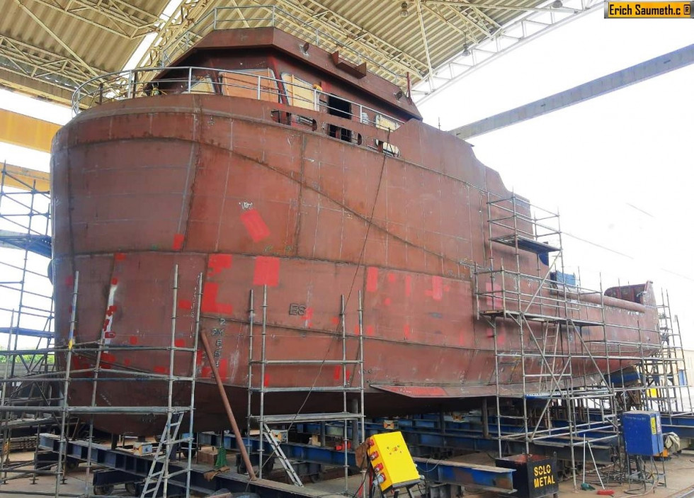 El buque balizador en las instalaciones de Cotecmar. Foto: Infodefensa.com