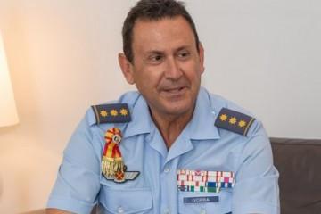 Miguel Ivorra en su etapa como coronel. Foto: Ayuntamiento de Cartagena