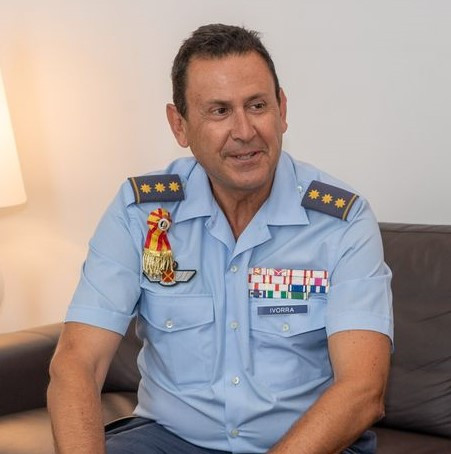 Miguel Ivorra en su etapa como coronel. Foto: Ayuntamiento de Cartagena