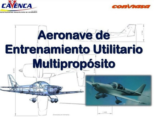 Avión multipropósito que tiene previsto construir Eansa. Foto: Ministerio del Popular para el Transporte.