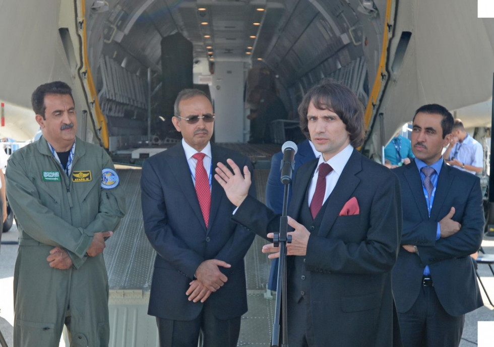 Oleksandr Los en París Air Show 2017. Foto: Ukroboronprom