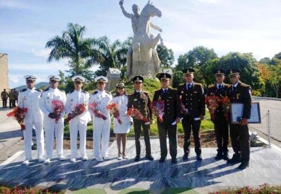 Oficiales venezolanos graduados en Cuba, en la especialidad de Fuerzas Especiales. Foto: UMBV